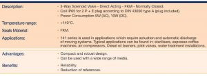 Fluid Control Solenoid Valves for Water, Oil, Air – 141 Series – FKM