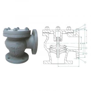 JIS 7359 Cast Iron 5K Lift Check Angle Valves